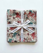 Load image into Gallery viewer, Peonies Flowers 100% Linen Napkins (Set of 4) – Soft European Flax Linen, 45x45 cm
