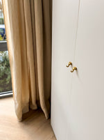 Load image into Gallery viewer, Custom Made Linen &amp; Hemp Curtains in Biscotti colour (Made to Measure) - 1 panel
