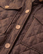 Afbeelding in Gallery-weergave laden, Quilted linen jacket Cocoa
