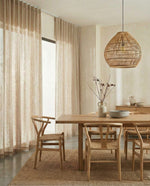 Load image into Gallery viewer, Beige natural linen curtains, thick drapes - 1 panel
