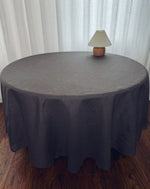 Afbeelding in Gallery-weergave laden, Round tablecloth from graphite linen
