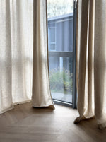 Load image into Gallery viewer, Custom Made Linen &amp; Hemp Curtains in Biscotti colour (Made to Measure) - 1 panel
