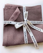 Afbeelding in Gallery-weergave laden, Taupe 100% Linen Napkins (Set of 4) – 45x45 cm
