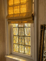Afbeelding in Gallery-weergave laden, Linen Roman Blinds in Yellow straw colour
