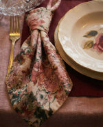 Load image into Gallery viewer, Peonies Flowers 100% Linen Napkins (Set of 4) – Soft European Flax Linen, 45x45 cm
