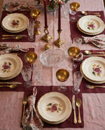 Load image into Gallery viewer, Peonies Flowers 100% Linen Napkins (Set of 4) – Soft European Flax Linen, 45x45 cm
