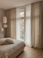 Load image into Gallery viewer, Natural 100% linen thick curtains - 1 panel
