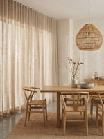 Load image into Gallery viewer, Beige natural linen curtains, thick drapes - 1 panel
