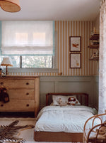 Load image into Gallery viewer, Linen Roman Blinds for Baby Rooms

