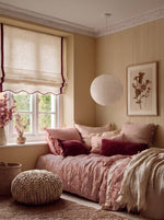 Load image into Gallery viewer, Linen Roman Blinds for Baby Rooms

