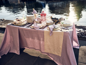 Lilac Tablecloth from soft natural linen