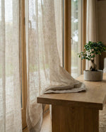 Load image into Gallery viewer, Beige linen tulle 93G/M²
