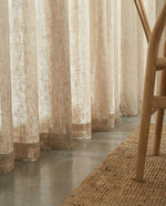 Load image into Gallery viewer, Beige natural linen curtains, thick drapes - 1 panel
