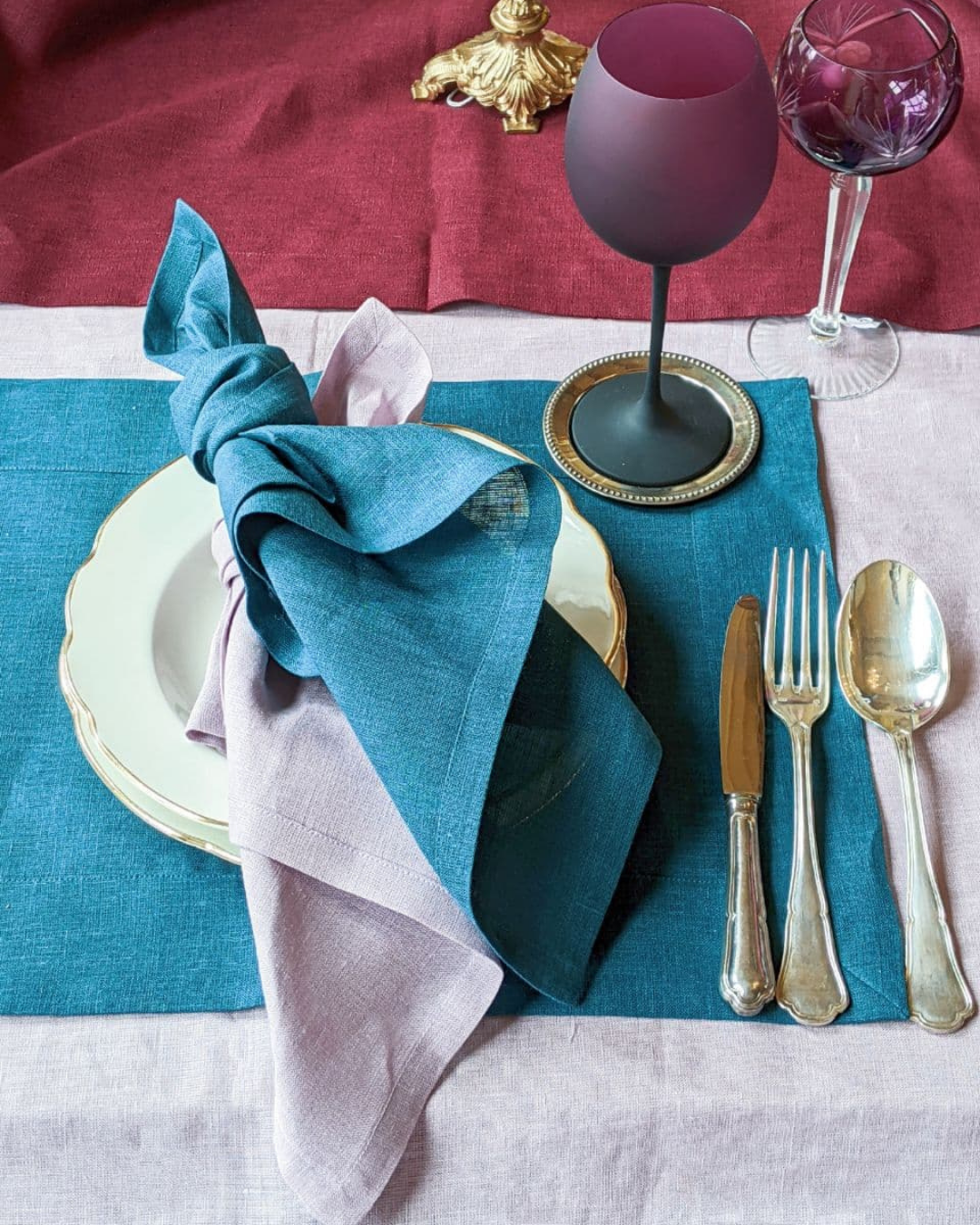 Christmas linen napkins