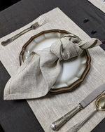 Load image into Gallery viewer, Table placemats from rough linen

