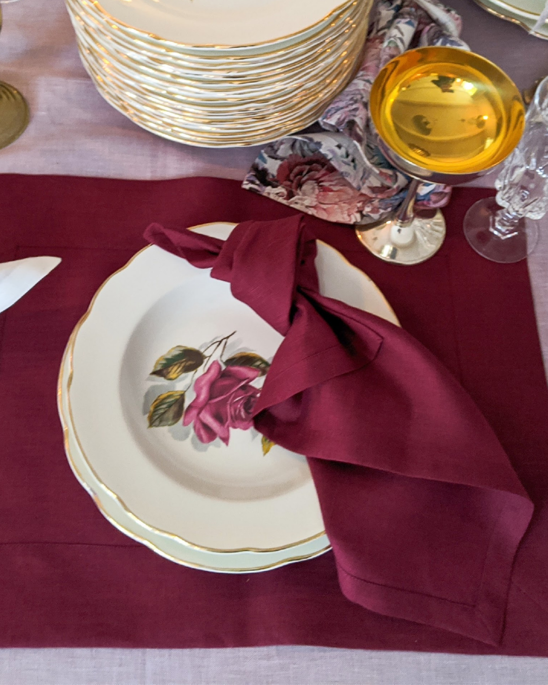 Christmas linen napkins