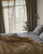 Load image into Gallery viewer, Beige bedding set from soft linen

