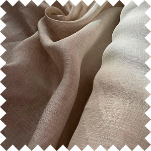 Natural linen veil, sheer linen tulle - 1 panel