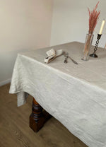 Load image into Gallery viewer, Tablecloth from soft natural linen - multiple colours
