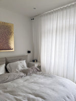 Afbeelding in Gallery-weergave laden, White linen curtains, thick drapes - 1 panel
