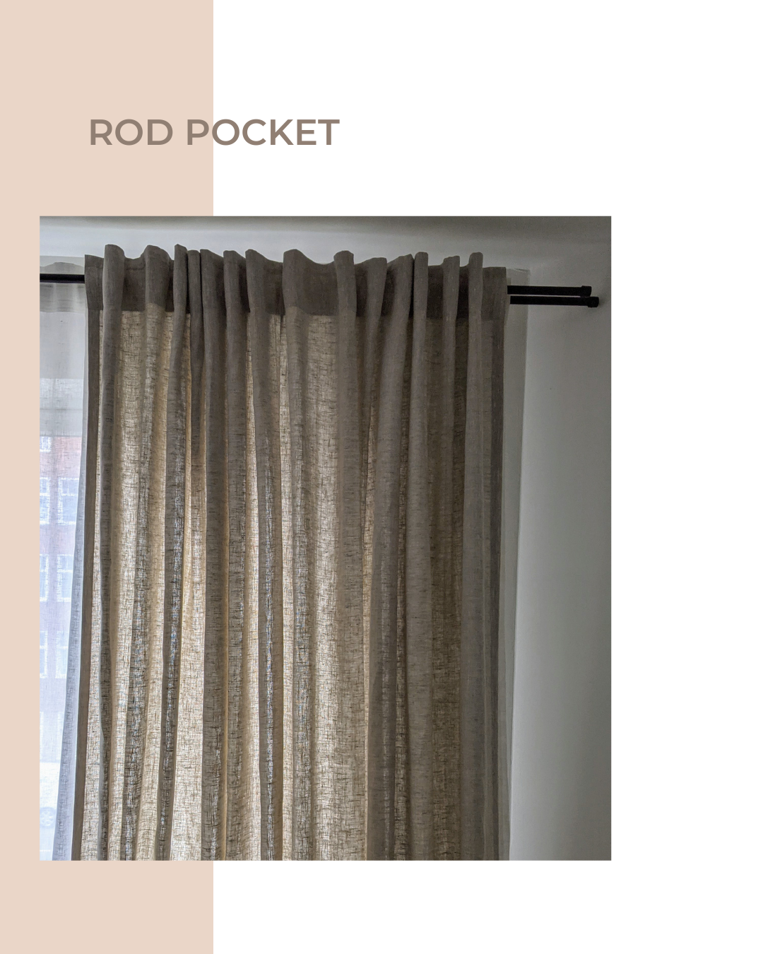 Blackout linen curtains in any offered linen 1 panel VANLINNEN