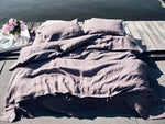 Afbeelding in Gallery-weergave laden, Graphite bedding from soft linen
