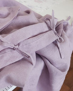Lilac bedding set from soft linen