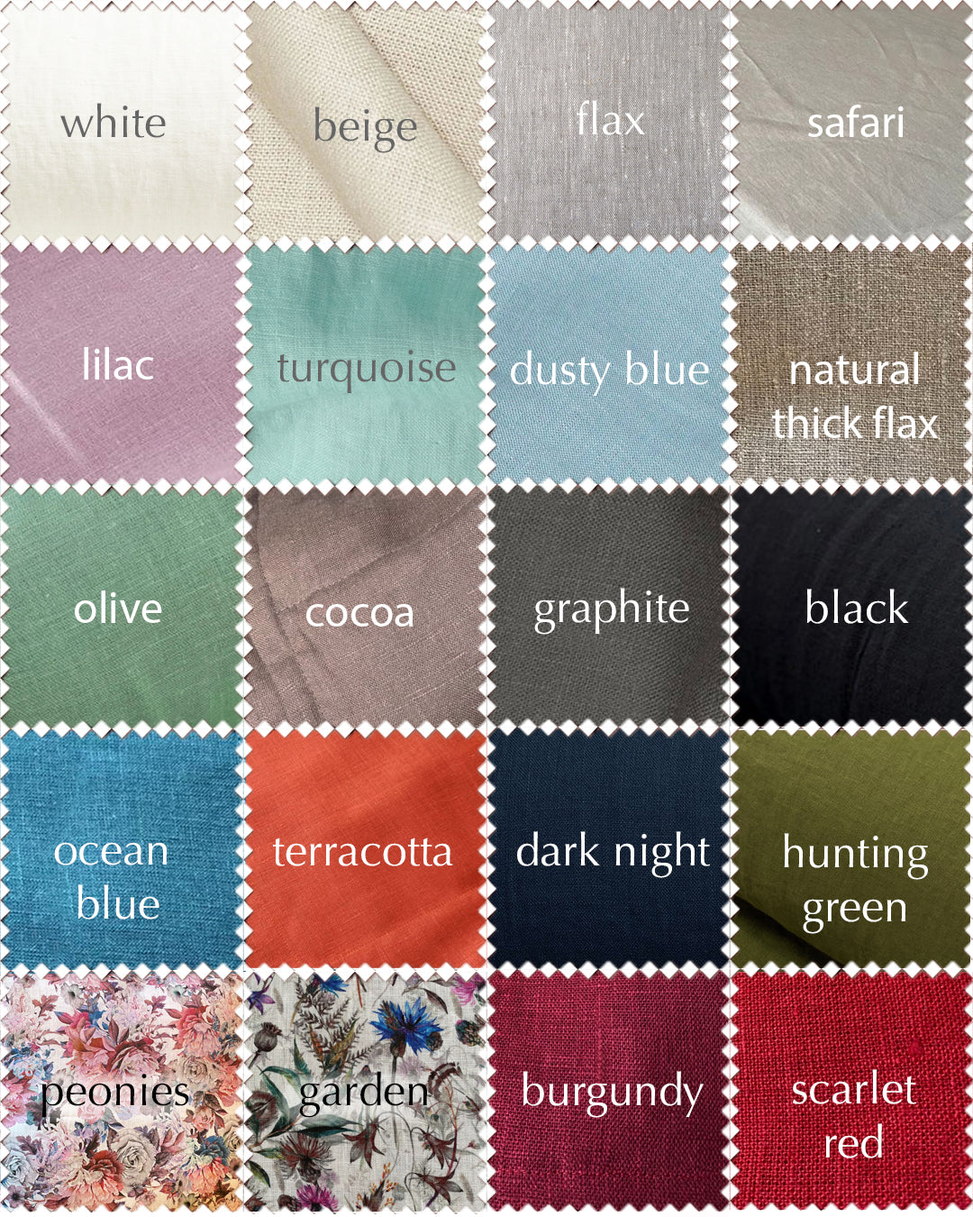 Tablecloth from soft natural linen - multiple colours
