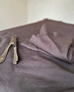 Tablecloth from graphite linen