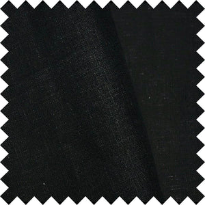 Natural softened linen in Black