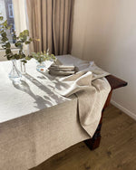 Load image into Gallery viewer, Tablecloth from rough natural linen
