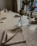 Load image into Gallery viewer, Tablecloth from rough natural linen
