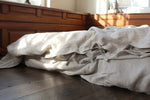 Load image into Gallery viewer, Natural linen bedding set from natural colour of flax
