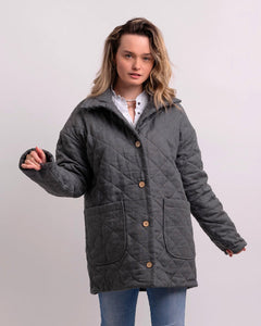 Multiseason linen quilted jacket