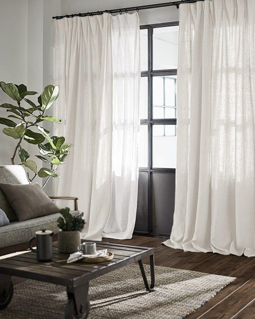 White curtain panels deals